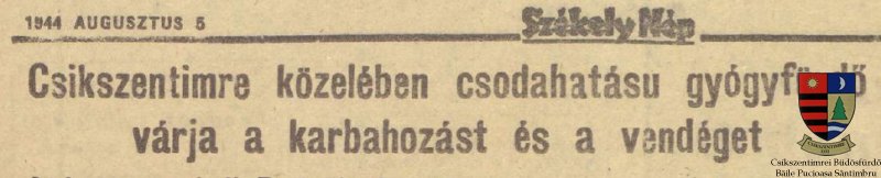 Újságcím 1944-ből
